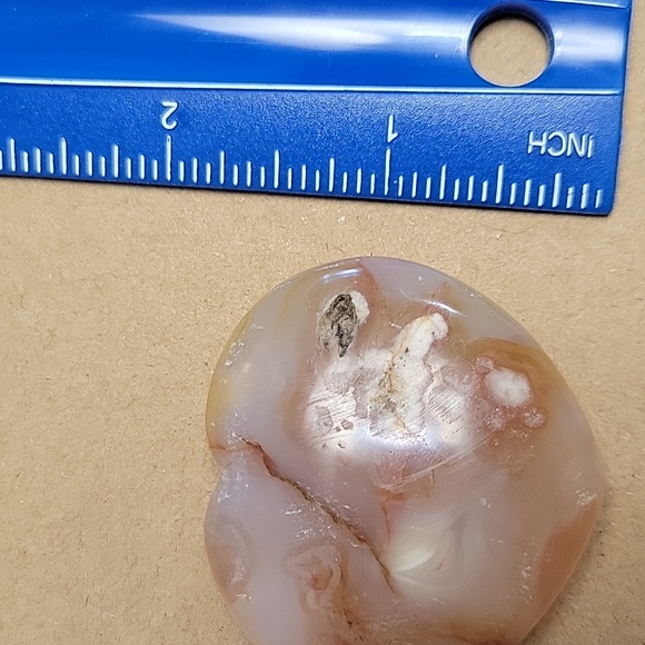 Flower Agate Heart - Picture 4 of 4